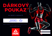 peak dárkový poukaz 2000 Kč